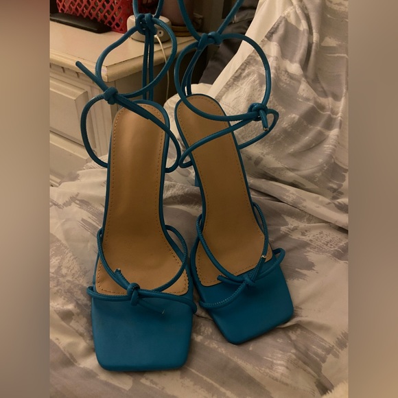 SHEIN Shoes - BLUE HEELS!!!